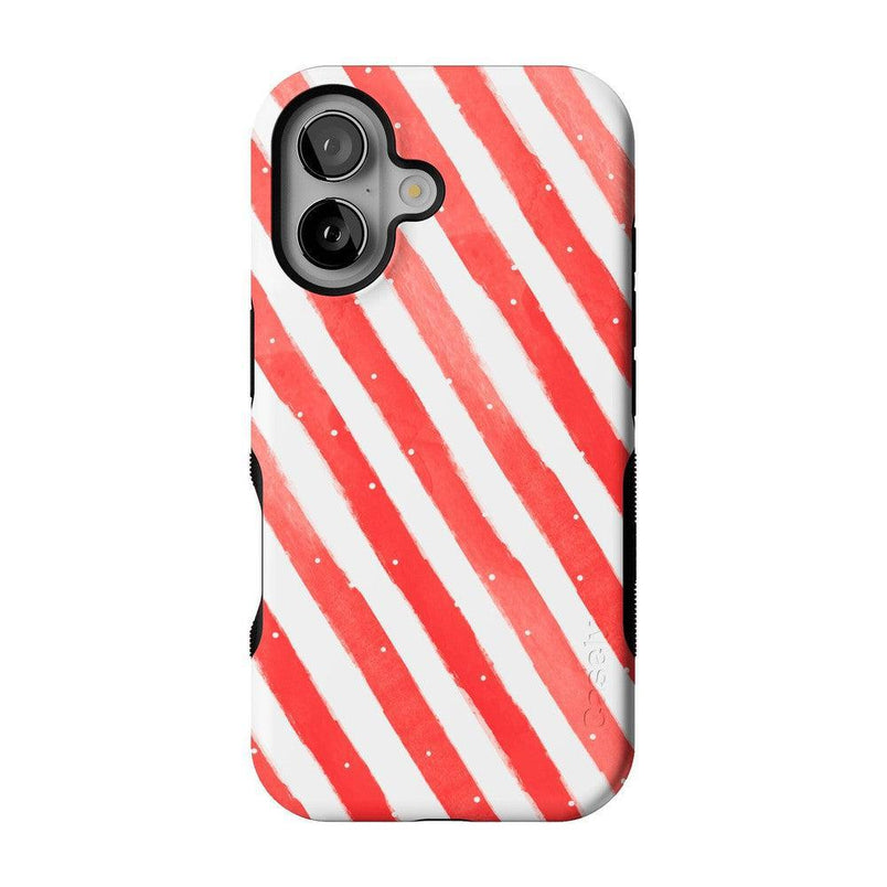 Candy Cane Lane | Peppermint Stripes Case Phone Case Casetry Bold + MagSafe® iPhone 16