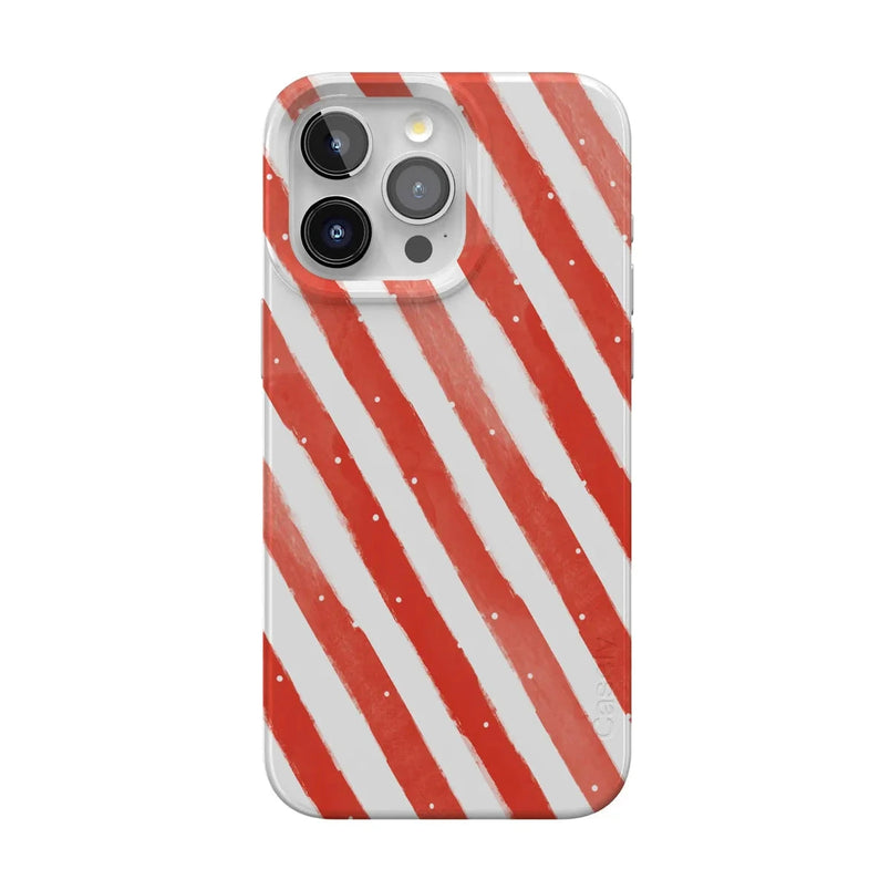 Candy Cane Lane | Peppermint Stripes Case Phone Case Casetry Classic + MagSafe® iPhone 15 Pro Max 