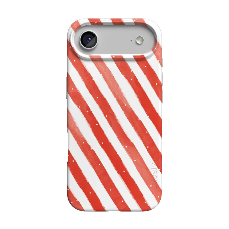 Candy Cane Lane | Peppermint Stripes Case Phone Case Casetry Classic + MagSafe® iPhone 17 Air 