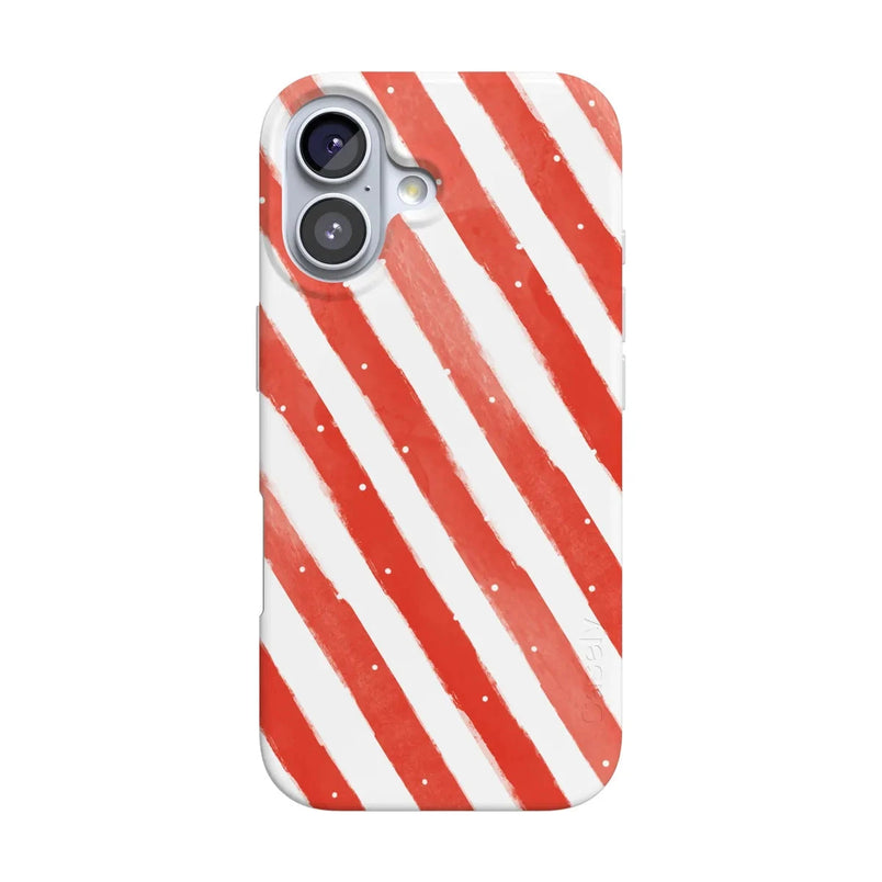 Candy Cane Lane | Peppermint Stripes Case Phone Case Casetry Classic + MagSafe® iPhone 17 