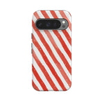 Candy Cane Lane | Peppermint Stripes Case Phone Case Casetry Essential + MagSafe® Google Pixel 10 Pro 