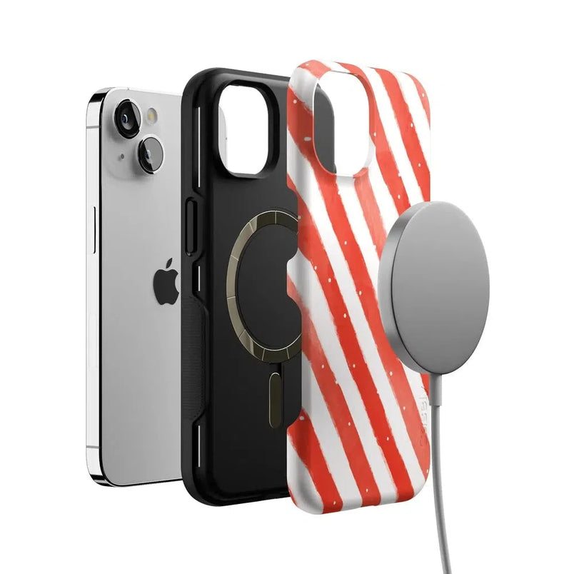 Candy Cane Lane | Peppermint Stripes Case Phone Case Casetry 