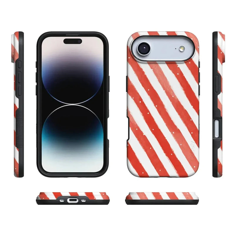 Candy Cane Lane | Peppermint Stripes Case Phone Case Casetry 