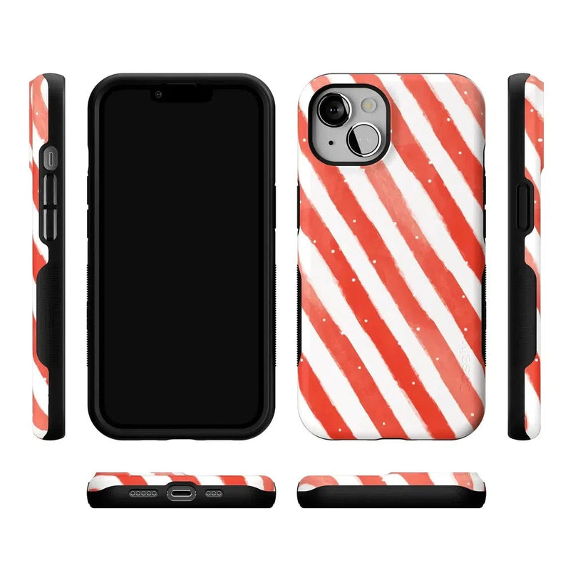 Candy Cane Lane | Peppermint Stripes Case Phone Case Casetry 