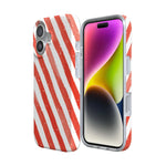 Candy Cane Lane | Peppermint Stripes Case Phone Case Casetry 