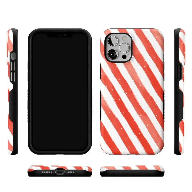 Candy Cane Lane | Peppermint Stripes Case Phone Case Casetry 