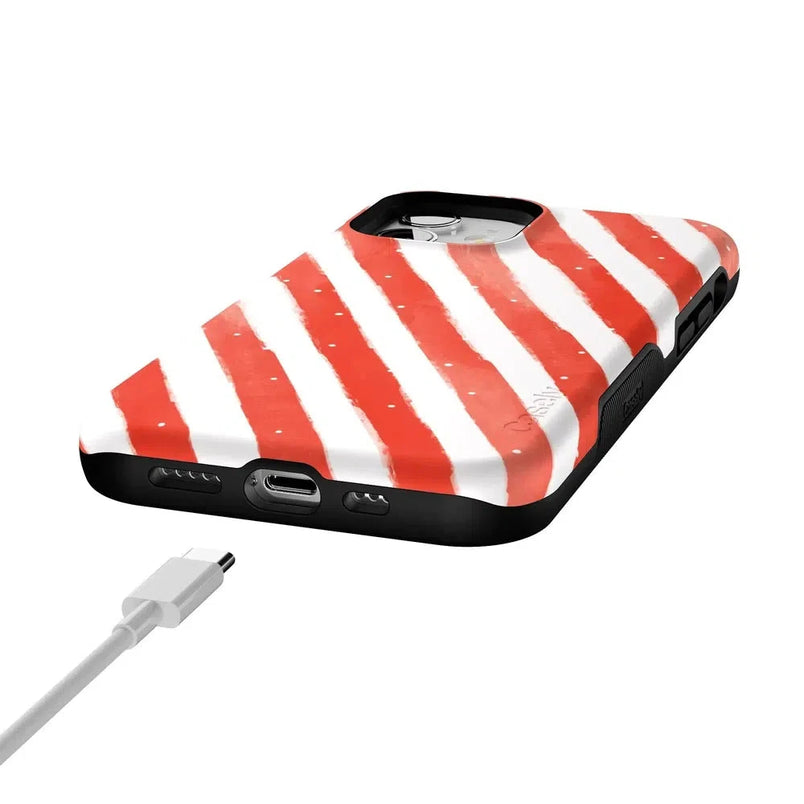Candy Cane Lane | Peppermint Stripes Case Phone Case Casetry 