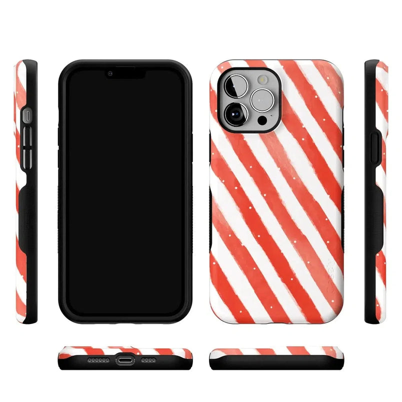 Candy Cane Lane | Peppermint Stripes Case Phone Case Casetry 