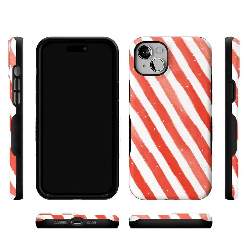Candy Cane Lane | Peppermint Stripes Case Phone Case Casetry 