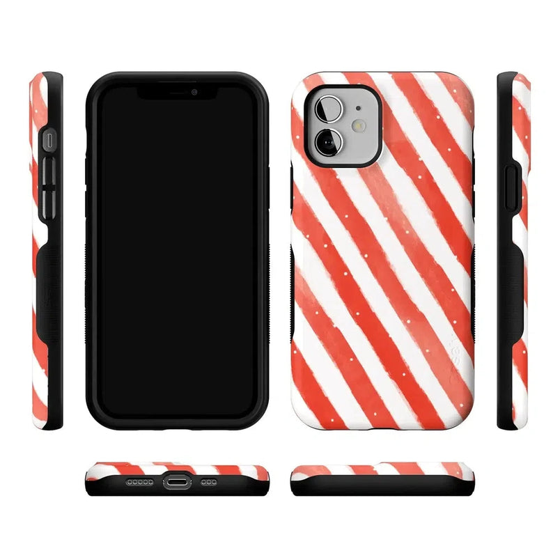 Candy Cane Lane | Peppermint Stripes Case Phone Case Casetry 