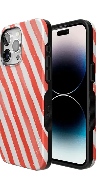 Candy Cane Lane | Peppermint Stripes Case Phone Case Casetry 