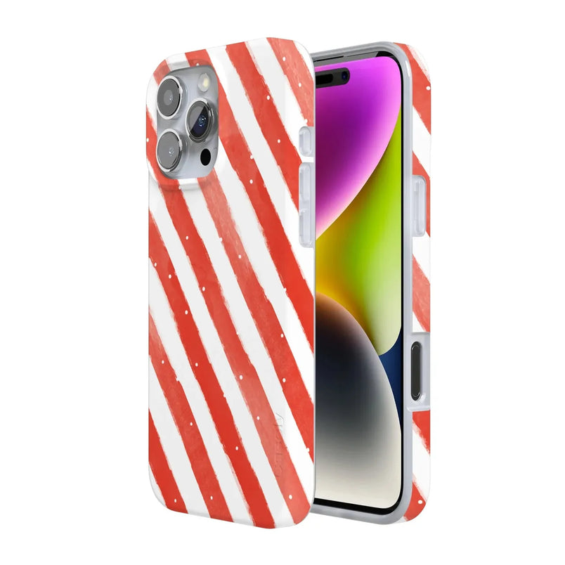 Candy Cane Lane | Peppermint Stripes Case Phone Case Casetry 