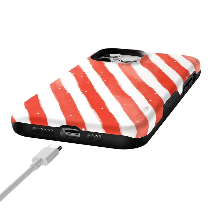 Candy Cane Lane | Peppermint Stripes Case Phone Case Casetry 