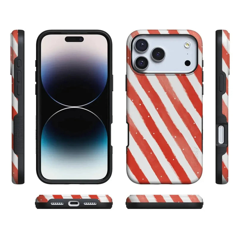 Candy Cane Lane | Peppermint Stripes Case Phone Case Casetry 