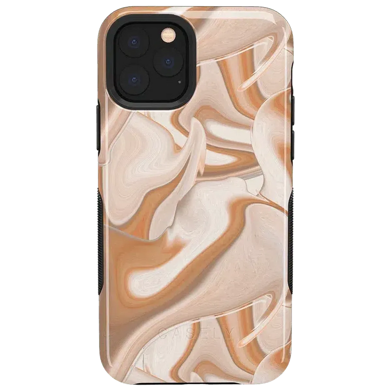 Caramel Delight | Marble Swirl Case iPhone Case get.casely Bold iPhone 11 Pro Max 