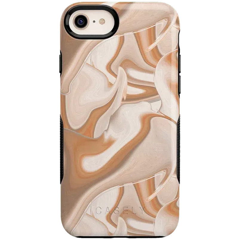 Caramel Delight | Marble Swirl Case iPhone Case get.casely Bold iPhone SE (2020 & 2022) 
