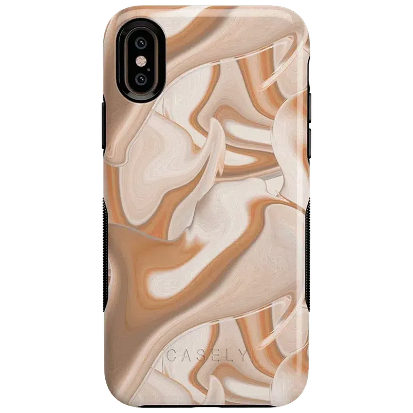 Caramel Delight | Marble Swirl Case iPhone Case get.casely Bold iPhone XS Max 