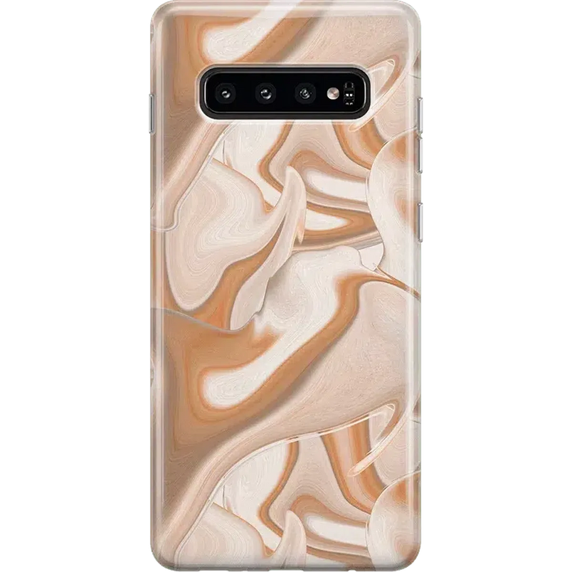 Caramel Delight | Marble Swirl Samsung Case Samsung Case get.casely Classic Galaxy S10 Plus 