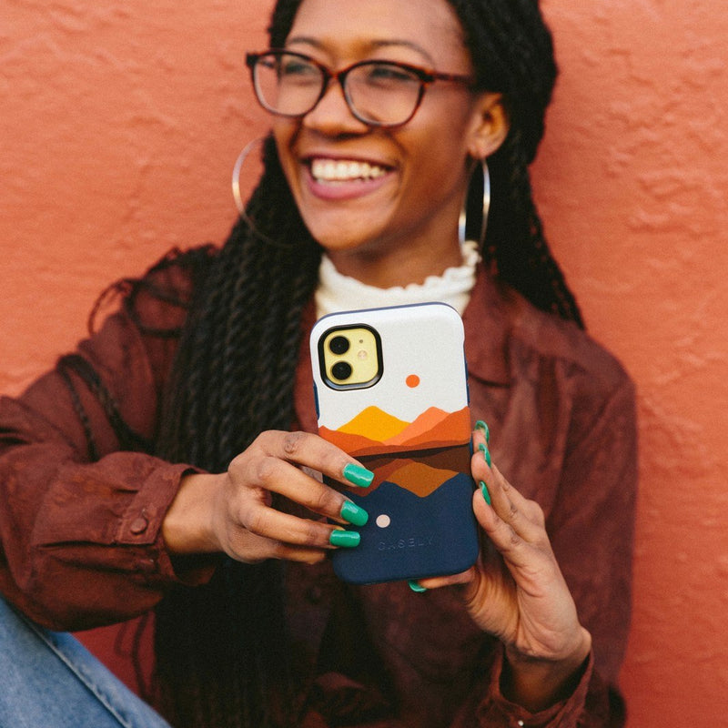 Opposites Attract | Day & Night Colorblock Mountains Case