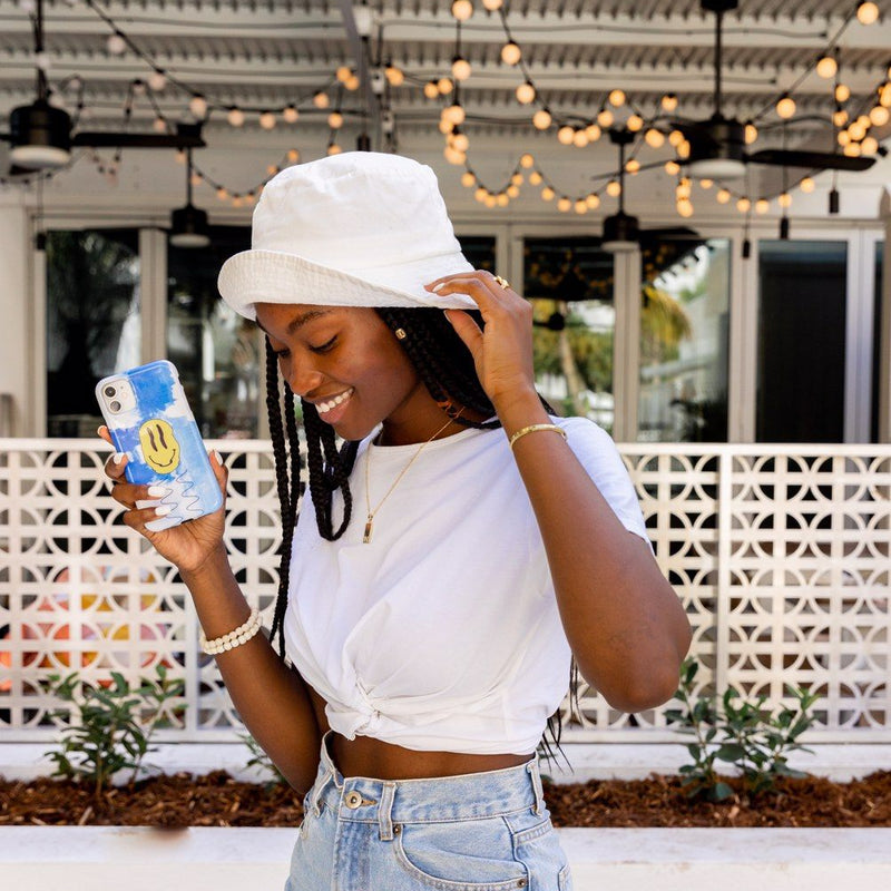 On Cloud Nine | Glitch Smiley Face Case