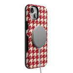 Scarlet Stitch | Red Houndstooth Case