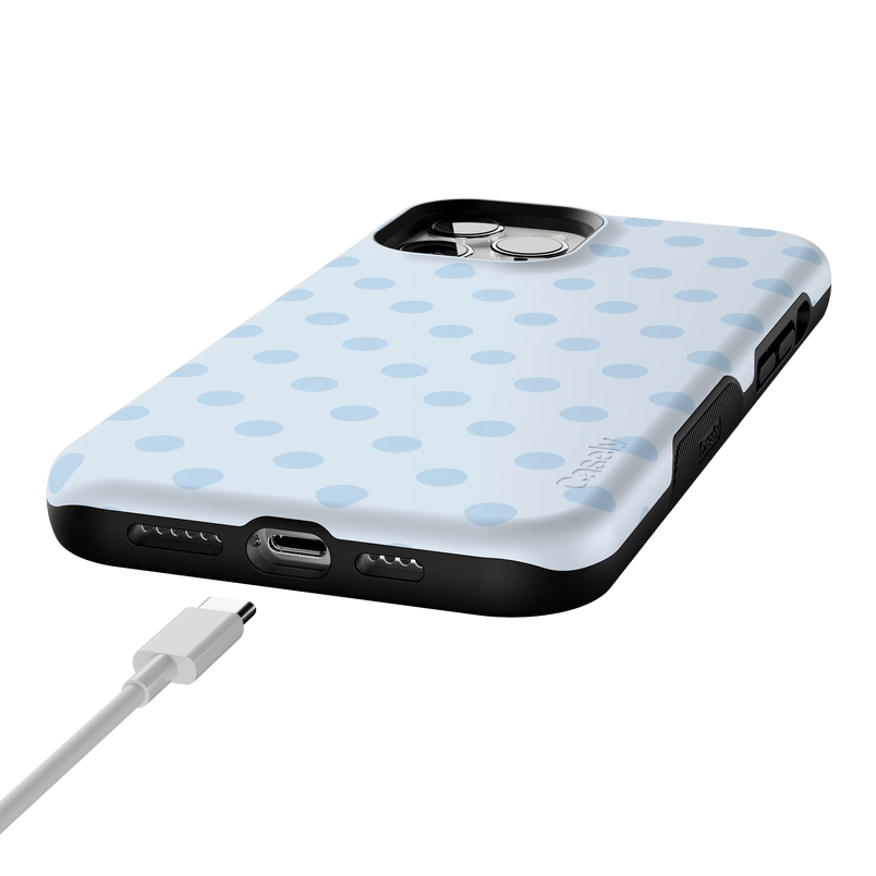 Spotted in SoHo | Light Blue Polka Dot Case