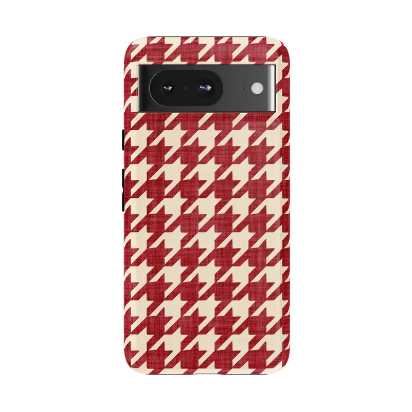 Scarlet Stitch | Red Houndstooth Case