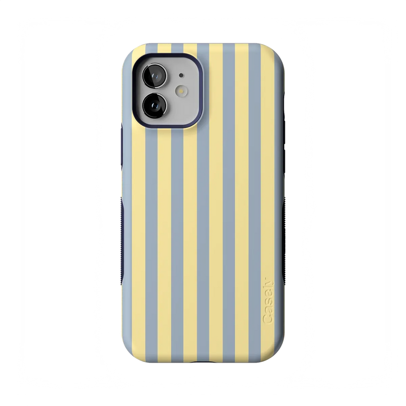 Coastline Stripes | Blue & Yellow Case - iPhone 12