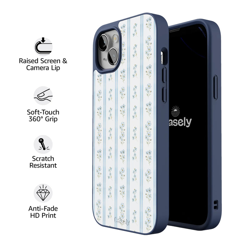 Cottage Stripe | Blue Floral Case