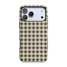 Cedar Lane | Black & Cream Gingham Case