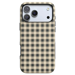 Cedar Lane | Black & Cream Gingham Case