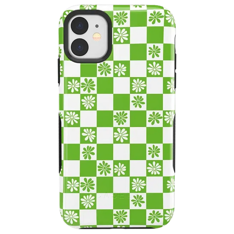 Check Mate | Daisy Checkerboard Floral Case iPhone Case get.casely Bold iPhone 11 
