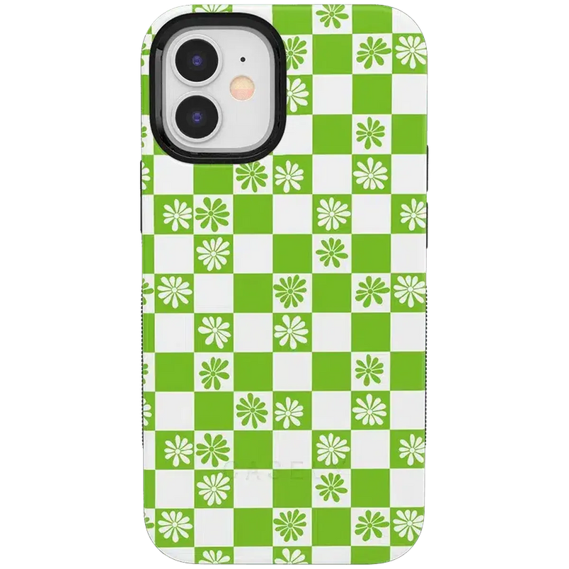 Check Mate | Daisy Checkerboard Floral Case iPhone Case get.casely Bold + MagSafe® iPhone 12 