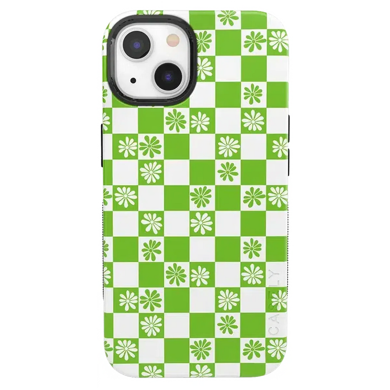 Check Mate | Daisy Checkerboard Floral Case iPhone Case get.casely Bold + MagSafe® iPhone 13 