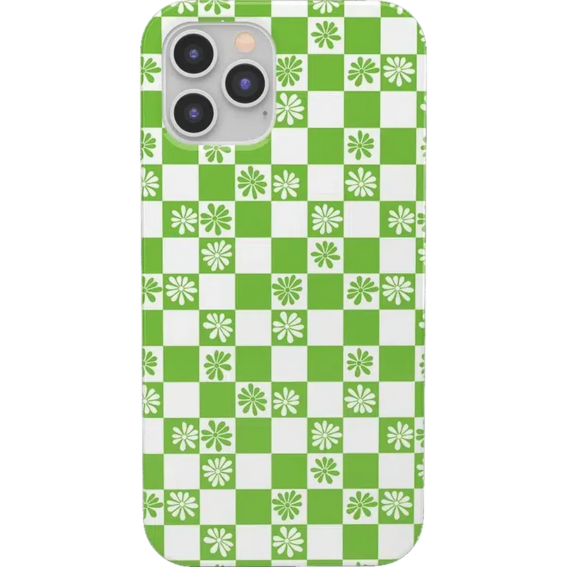Check Mate | Daisy Checkerboard Floral Case iPhone Case get.casely Classic iPhone 12 Pro Max 