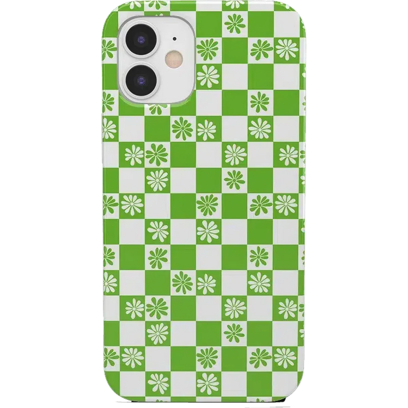 Check Mate | Daisy Checkerboard Floral Case iPhone Case get.casely Classic iPhone 12 