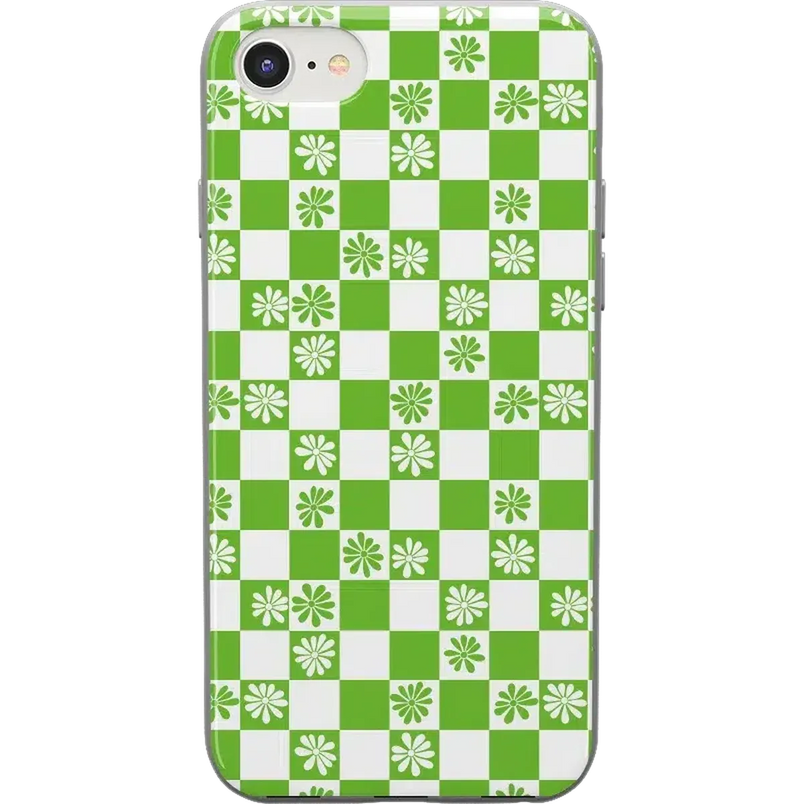 Check Mate | Daisy Checkerboard Floral Case iPhone Case get.casely Classic iPhone SE (2020 & 2022) 