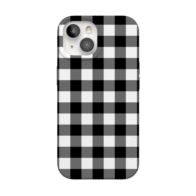 Check Me Out | Checkerboard Case iPhone Case get.casely Classic + MagSafe® iPhone 15 