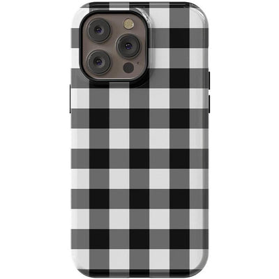 Check Me Out | Checkerboard Case iPhone Case get.casely Essential + MagSafe® iPhone 15 Pro