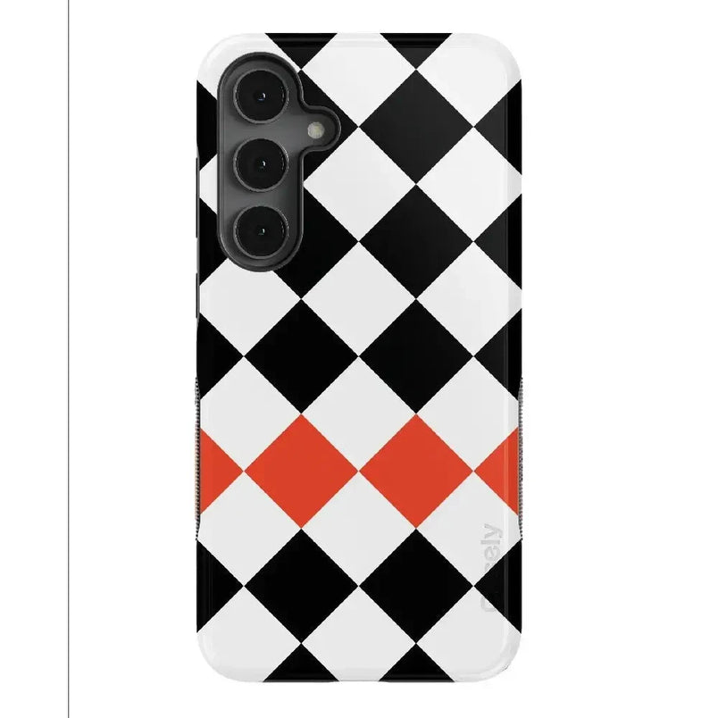 Checkerboard | High Contrast Design Case Phone Case Casetry Bold Flex + MagSafe® Galaxy S25 Plus 