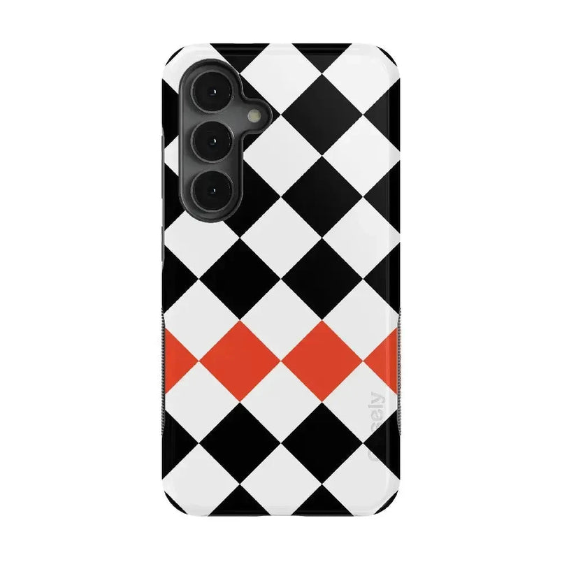 Checkerboard | High Contrast Design Case Phone Case Casetry Bold Flex + MagSafe® Galaxy S25 