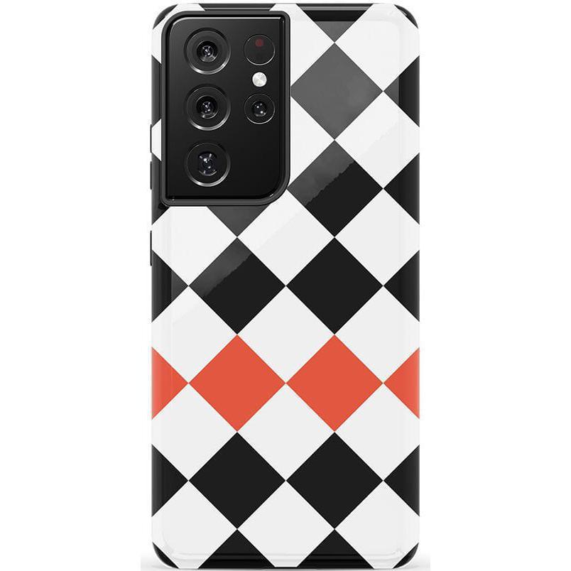 Checkerboard | High Contrast Design Case Phone Case Casetry Essential Galaxy S22 Plus