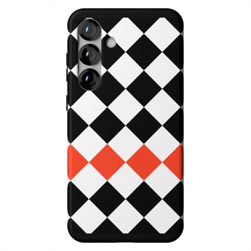 Checkerboard | High Contrast Design Case Phone Case Casetry Essential + MagSafe® Galaxy S25 Plus