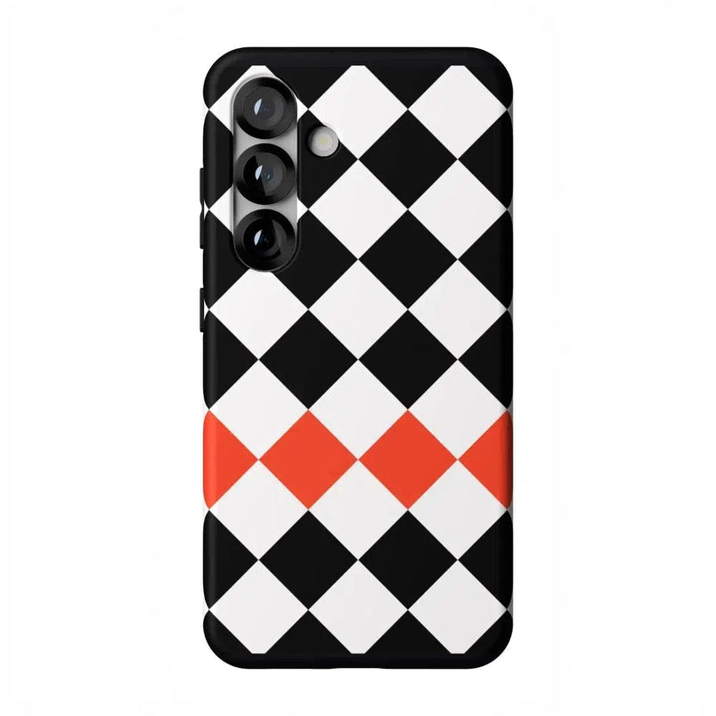 Checkerboard | High Contrast Design Case Phone Case Casetry Essential + MagSafe® Galaxy S25