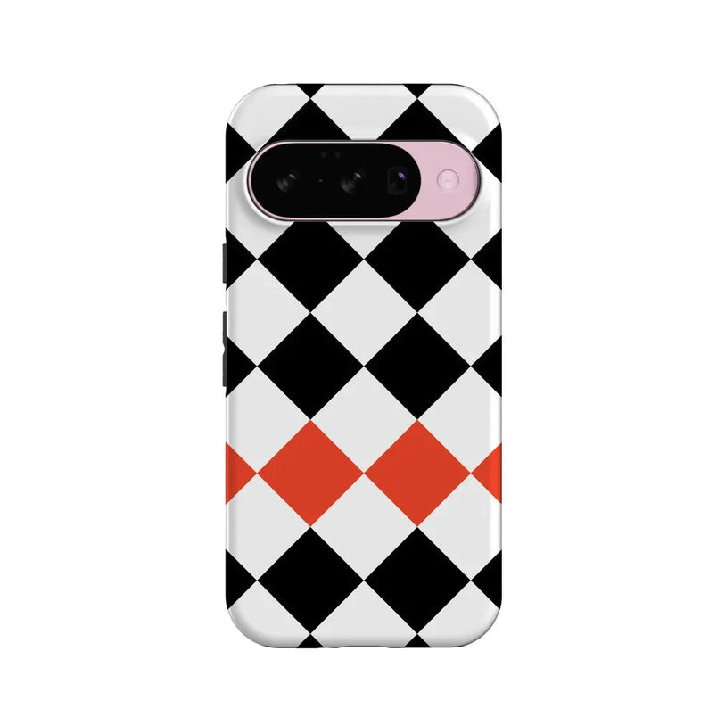 Checkerboard | High Contrast Design Case Phone Case Casetry Essential + MagSafe® Google Pixel 10 