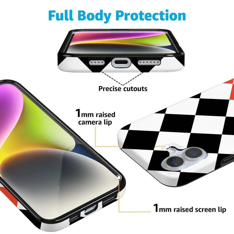 Checkerboard | High Contrast Design Case Phone Case Casetry 