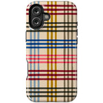 Colorful Plaid | Kitty and Vibe Holiday Case Phone Case Casetry Essential + MagSafe® iPhone 16 Plus