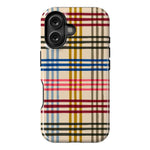 Colorful Plaid | Kitty and Vibe Holiday Case Phone Case Casetry Essential + MagSafe® iPhone 16
