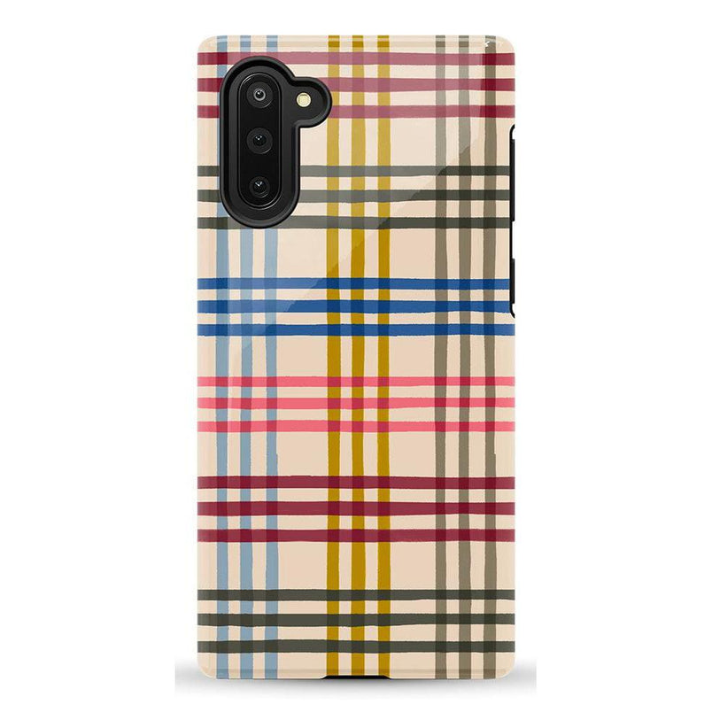 Colorful Plaid | Kitty and Vibe Holiday Case Phone Case Casetry Essential Galaxy Note 10