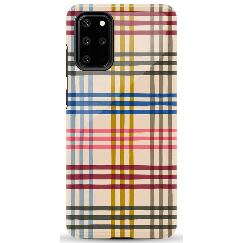 Colorful Plaid | Kitty and Vibe Holiday Case Phone Case Casetry Essential Galaxy S20 Plus